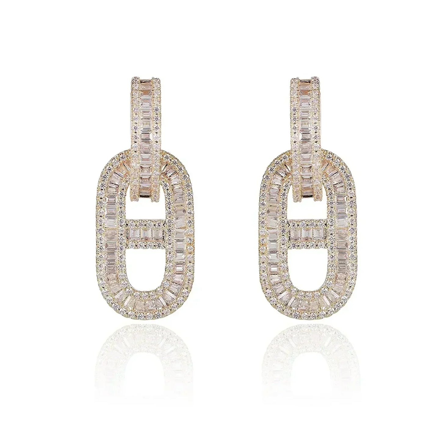 18K Diamonds Hermes Earrings